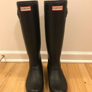 Black Matte Hunter boots